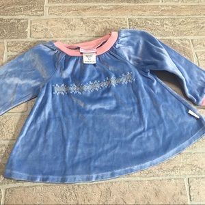 American Girl Bitty Baby girls top size 3 blue